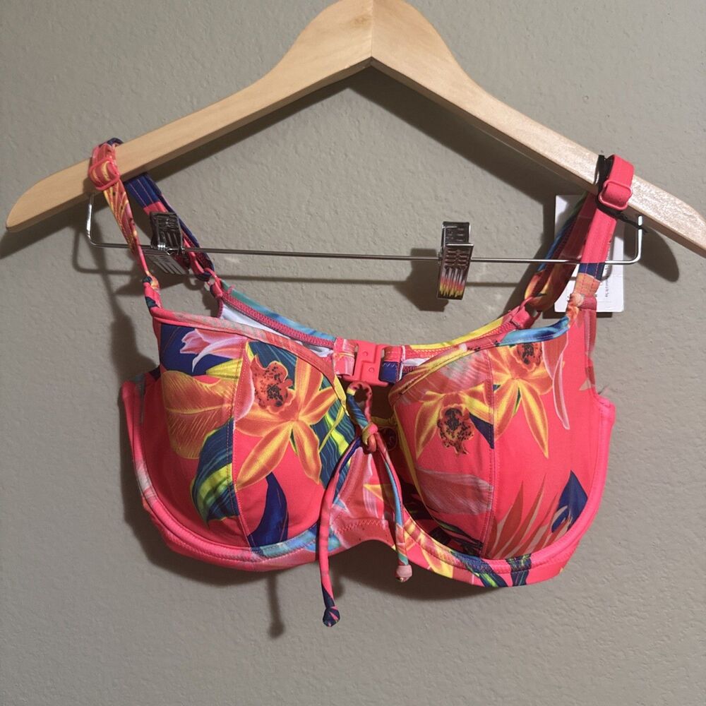 Pour Moi Bohemia Balconette Bikini Top - Size 32E - Bright Colors - Underwire